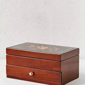 Mele and Co Brynn Florentine Motif Wooden Jewelry Box